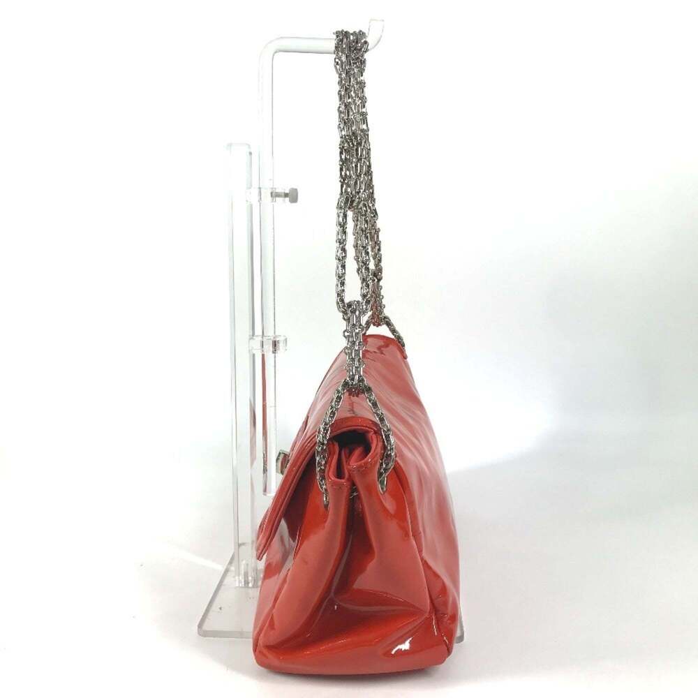 CHANEL Red Leather Logo Shoulder Bag - Picture 5 of 16